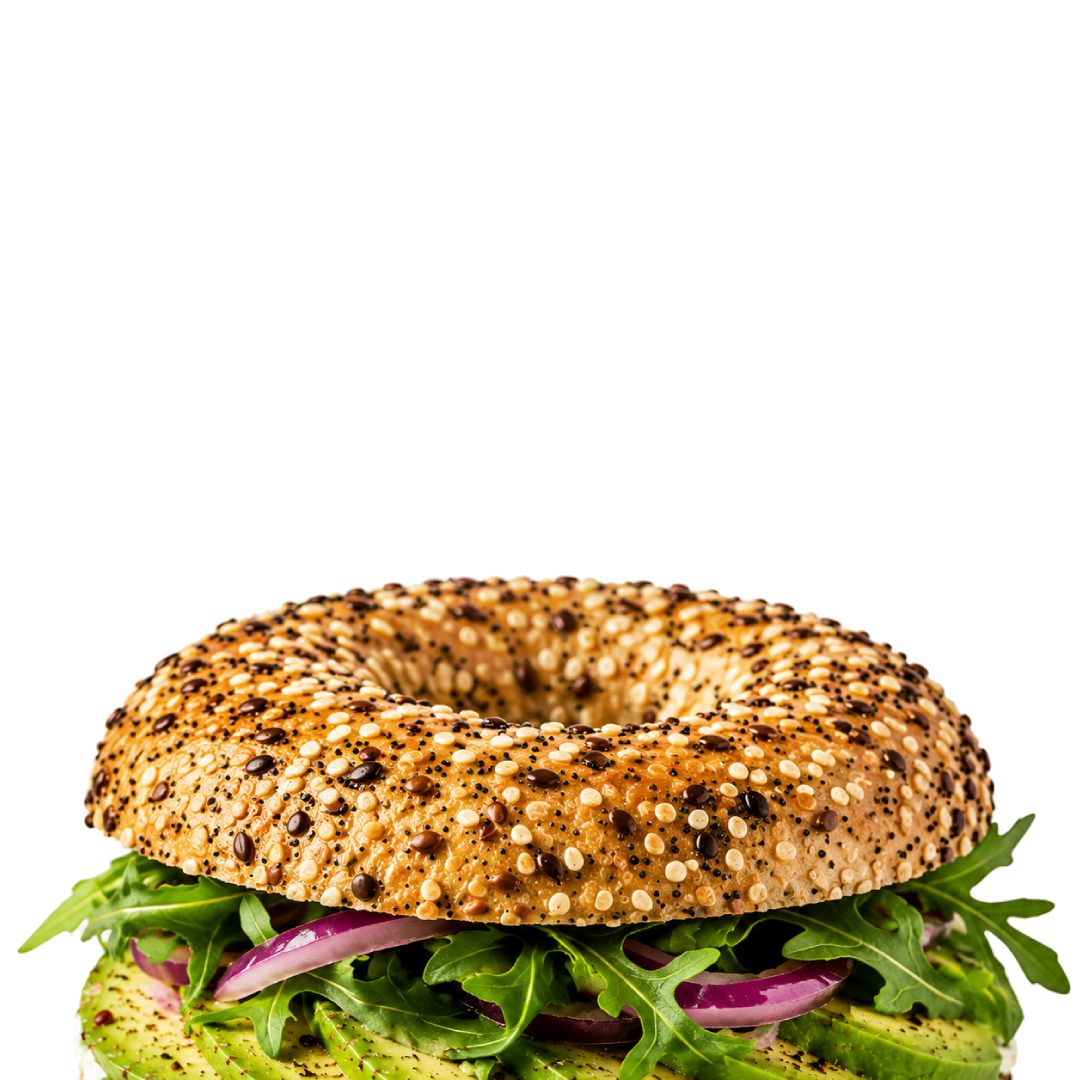 Everything bagel sandwich